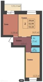 Квартира 53,1 м², 2-комнатная - изображение 1