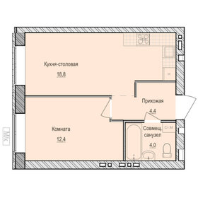 40 м², 1-комнатная квартира 3 695 000 ₽ - изображение 17