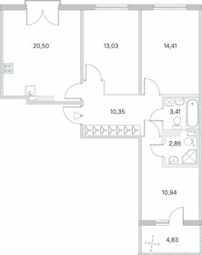 78 м², 3-комнатная квартира 15 477 500 ₽ - изображение 17