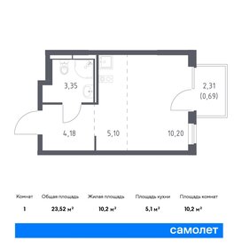 9 м², квартира-студия 2 210 000 ₽ - изображение 99