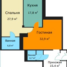 Квартира 105 м², 3-комнатная - изображение 2