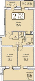 98 м², 2-комнатная квартира 13 426 000 ₽ - изображение 18