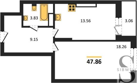 59 м², 2-комнатная квартира 7 200 000 ₽ - изображение 51