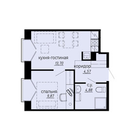 42,9 м², 1-комнатные апартаменты 9 223 500 ₽ - изображение 1