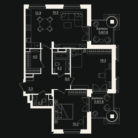 86,4 м², 3-комнатная квартира 26 210 000 ₽ - изображение 27