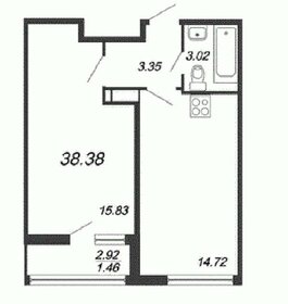 Квартира 37,9 м², 1-комнатная - изображение 1