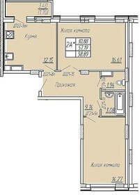 Квартира 59,2 м², 2-комнатная - изображение 1