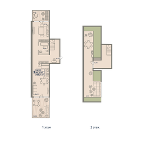 Квартира 135,2 м², 2-комнатные - изображение 1