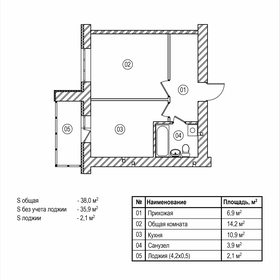 45 м², 1-комнатная квартира 6 400 000 ₽ - изображение 49