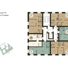 Квартира 36,7 м², 1-комнатная - изображение 3