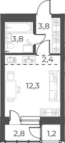 Квартира 22,3 м², студия - изображение 2