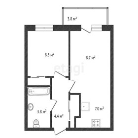 Квартира 32,6 м², 2-комнатная - изображение 1