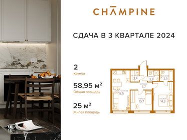 62,1 м², 2-комнатная квартира 35 561 000 ₽ - изображение 38