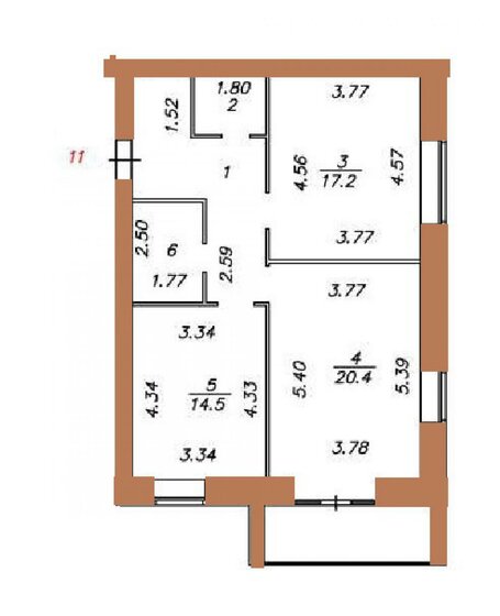 70,2 м², 2-комнатная квартира 8 775 000 ₽ - изображение 1