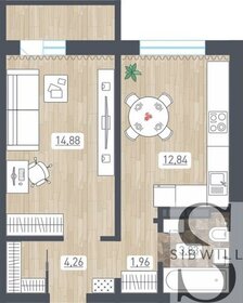 39,2 м², 1-комнатная квартира 4 111 031 ₽ - изображение 18