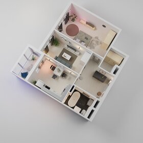 57 м², квартира-студия 9 832 500 ₽ - изображение 48