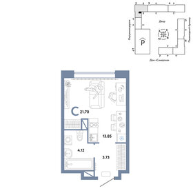 22 м², квартира-студия 3 540 000 ₽ - изображение 31