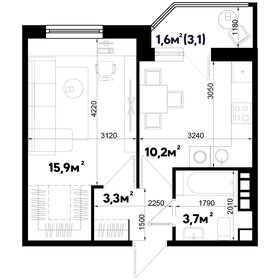 34 м², 1-комнатная квартира 6 086 000 ₽ - изображение 13