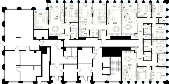 29,8 м², 1-комнатная квартира 2 400 000 ₽ - изображение 61