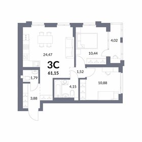 112,7 м², 3-комнатная квартира 15 500 000 ₽ - изображение 23