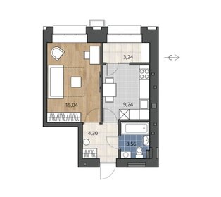 41,9 м², 1-комнатная квартира 7 200 000 ₽ - изображение 54