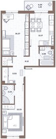 Квартира 59,3 м², 2-комнатная - изображение 1