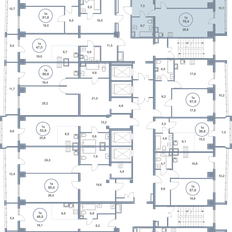 Квартира 78,4 м², 1-комнатная - изображение 3