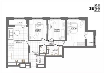 78,4 м², 3-комнатная квартира 13 250 000 ₽ - изображение 72