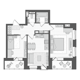 52,7 м², 2-комнатная квартира 11 149 745 ₽ - изображение 25