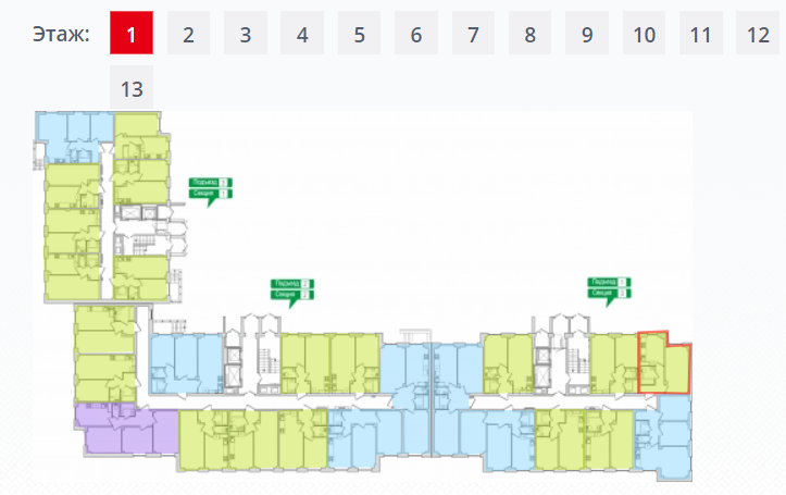 35 м², 1-комнатная квартира 2 450 000 ₽ - изображение 21