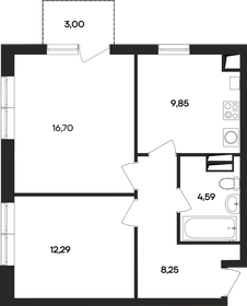 52,4 м², 2-комнатная квартира 8 804 880 ₽ - изображение 39