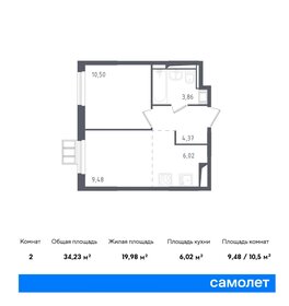 35,9 м², 1-комнатная квартира 8 107 034 ₽ - изображение 17