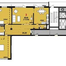 Квартира 116 м², 3-комнатная - изображение 1