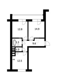 Квартира 54,4 м², 2-комнатная - изображение 1