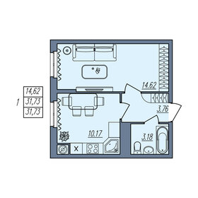 35,6 м², 1-комнатная квартира 2 850 000 ₽ - изображение 61