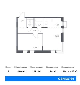 Квартира 48,1 м², 1-комнатная - изображение 1