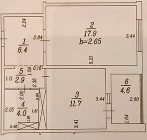 Квартира 43 м², 1-комнатная - изображение 1