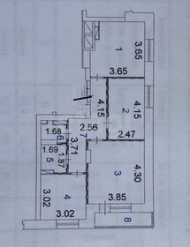 Квартира 66,1 м², 3-комнатная - изображение 1