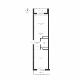 Квартира 54,8 м², 2-комнатная - изображение 1