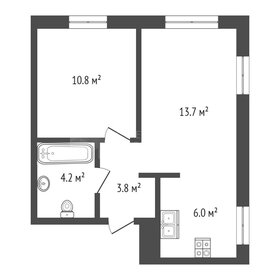 Квартира 38 м², 2-комнатная - изображение 1