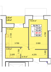 33,7 м², 1-комнатная квартира 3 499 000 ₽ - изображение 40