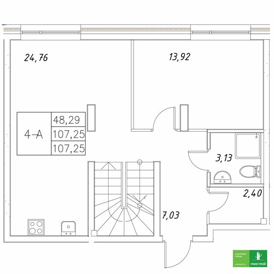 107,3 м², 4-комнатная квартира 29 175 000 ₽ - изображение 1