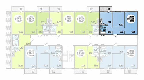 102 м², 3-комнатная квартира 6 100 000 ₽ - изображение 19