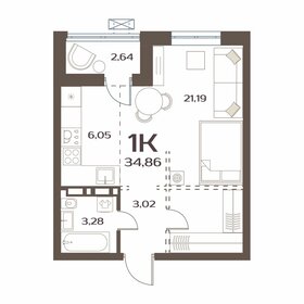 36,7 м², 1-комнатная квартира 3 700 000 ₽ - изображение 43