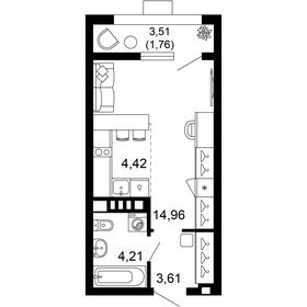 29 м², 1-комнатная квартира 6 696 135 ₽ - изображение 7
