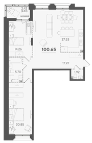 81,9 м², 2-комнатная квартира 27 856 200 ₽ - изображение 54