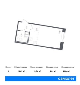 Квартира 24,8 м², студия - изображение 1