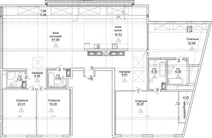 Квартира 246,1 м², 4-комнатная - изображение 1