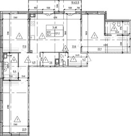 Квартира 127,2 м², 3-комнатная - изображение 1
