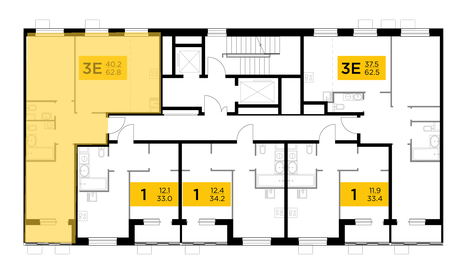 61,4 м², 3-комнатная квартира 9 500 000 ₽ - изображение 134